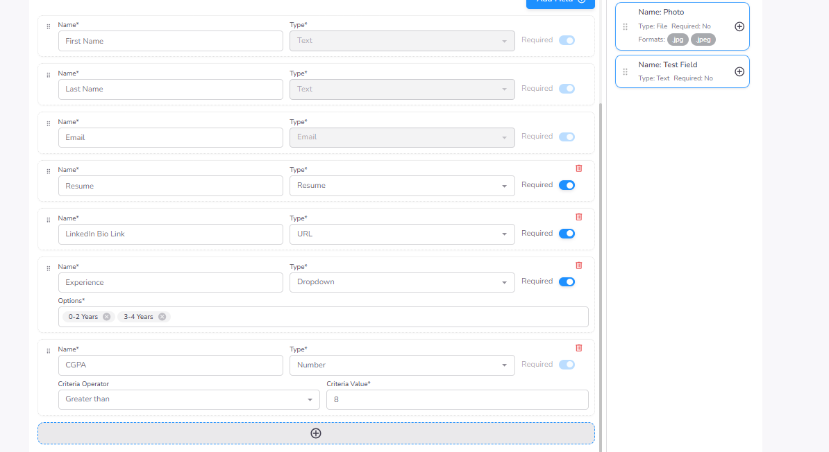 Application Document Upload
