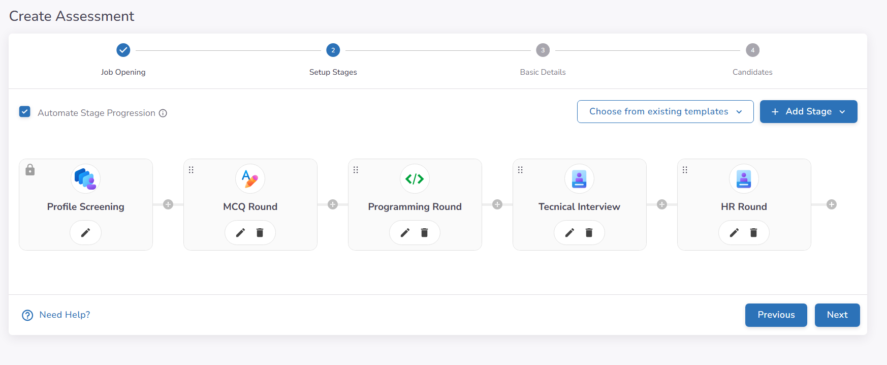 Automated Assessment Workflow
