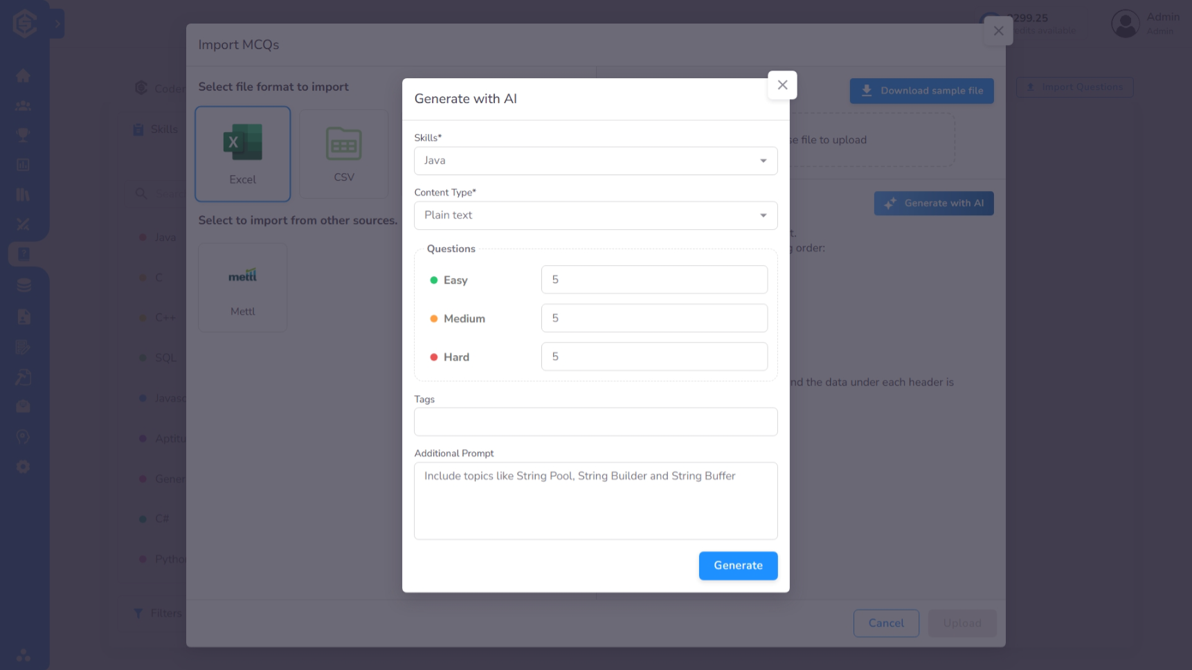 Generate With AI Model