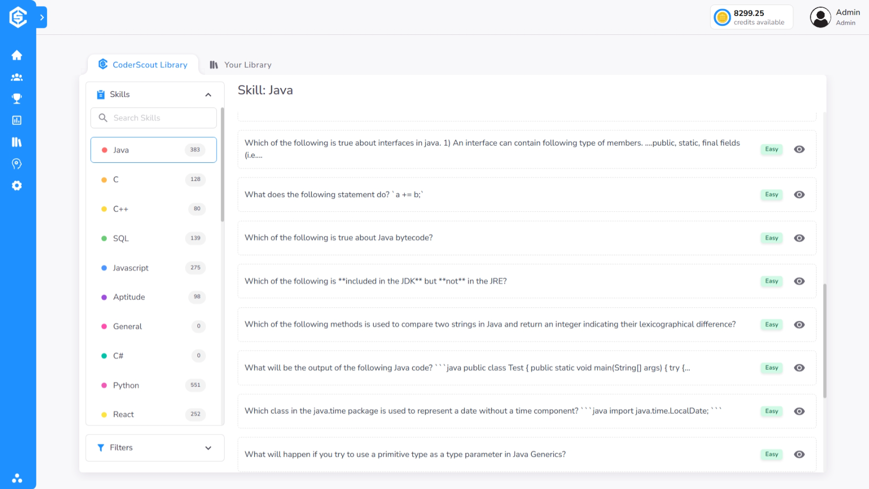 CoderScout MCQ Library