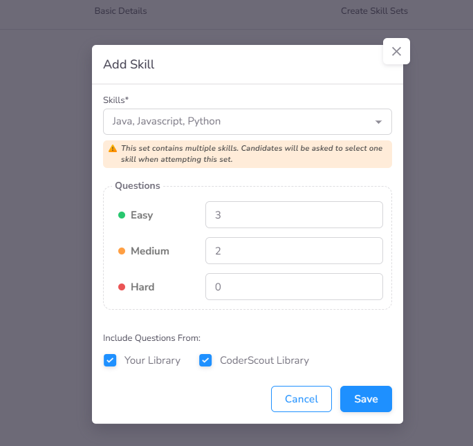Adding Skill Details