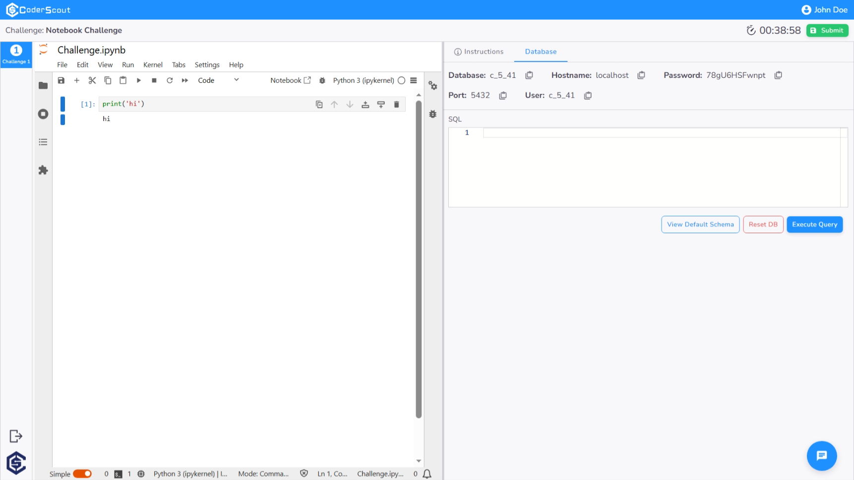 Notebook Candidate IDE