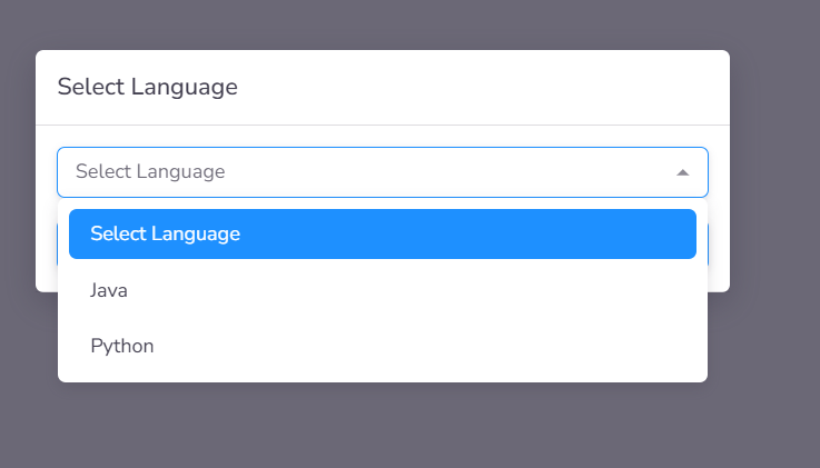 Programming Language Selection