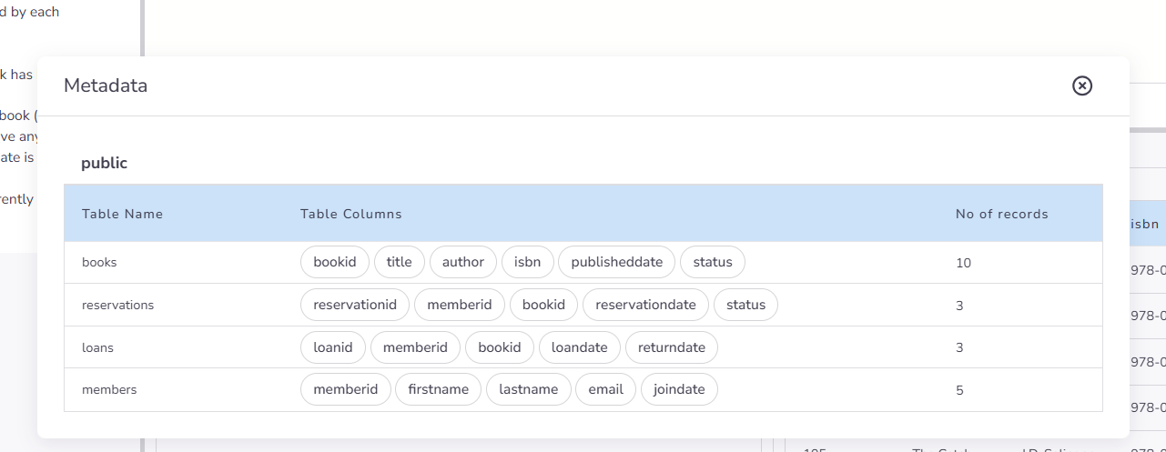 SQL Table Metadata Discovery
